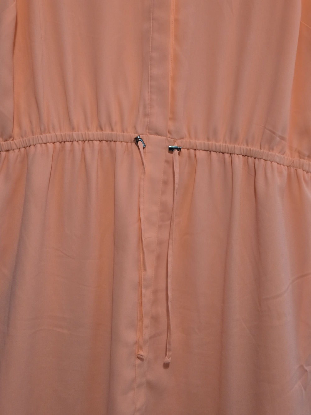 Apt 9 Coral Sleeveless Dress XXL Cinched Waist Shift Dress Bright Orange - Picture 4 of 6